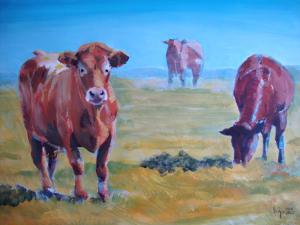 Step by step cow painting Summer Haze